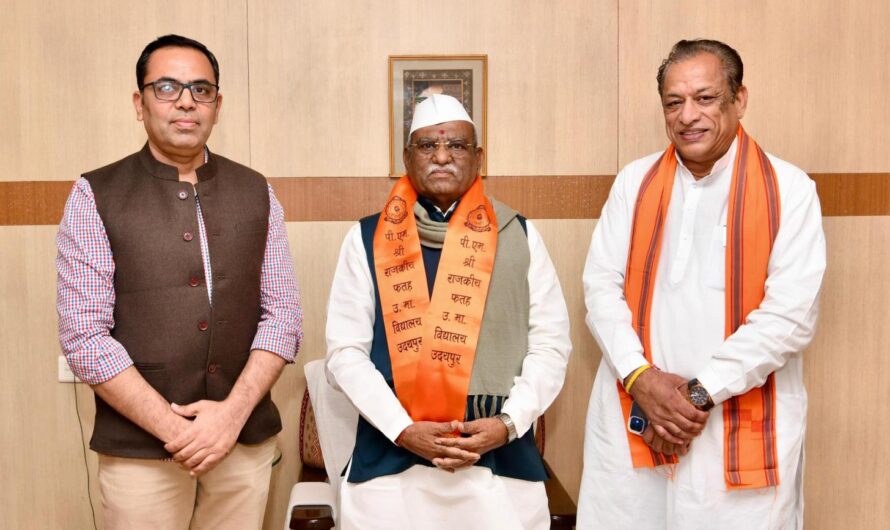 उदयपुर के सांस्कृतिक विकास और पर्यटन उन्नयन पर राणावत की राज्यपाल व देवस्थान विभाग मंत्री से महत्वपूर्ण चर्चा