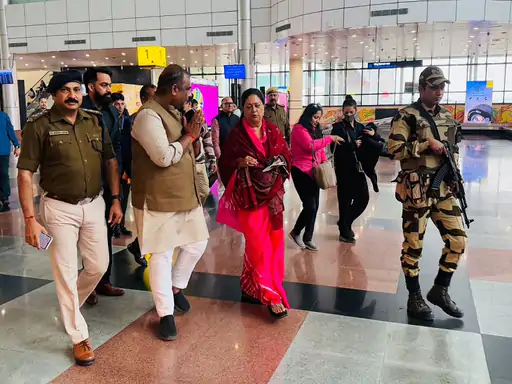 भाजपा की राष्ट्रीय उपाध्यक्ष वसुंधरा राजे का स्वागत