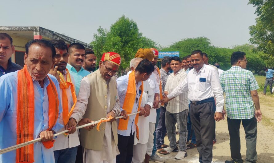 सांसद खेल महोत्सव : बस्सी में रस्साकशी में उतरे सांसद मन्नालाल रावत…